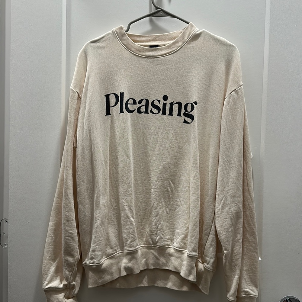 Harry Styles Pleasing Crewneck - Cream